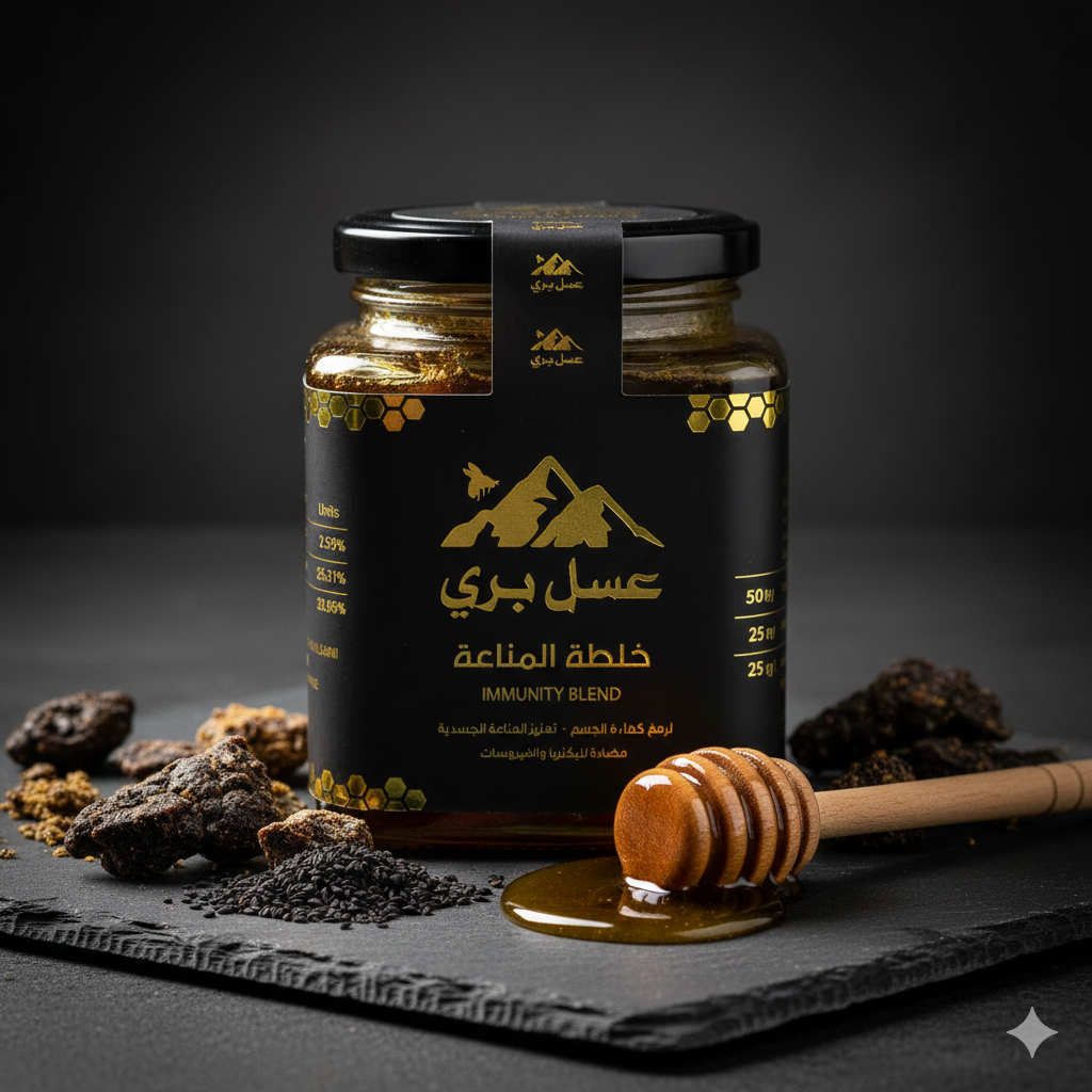 fwf خلطة المناعة الإماراتية - سدر طبيعي + عكبر + حبة البركة - الصورة 1